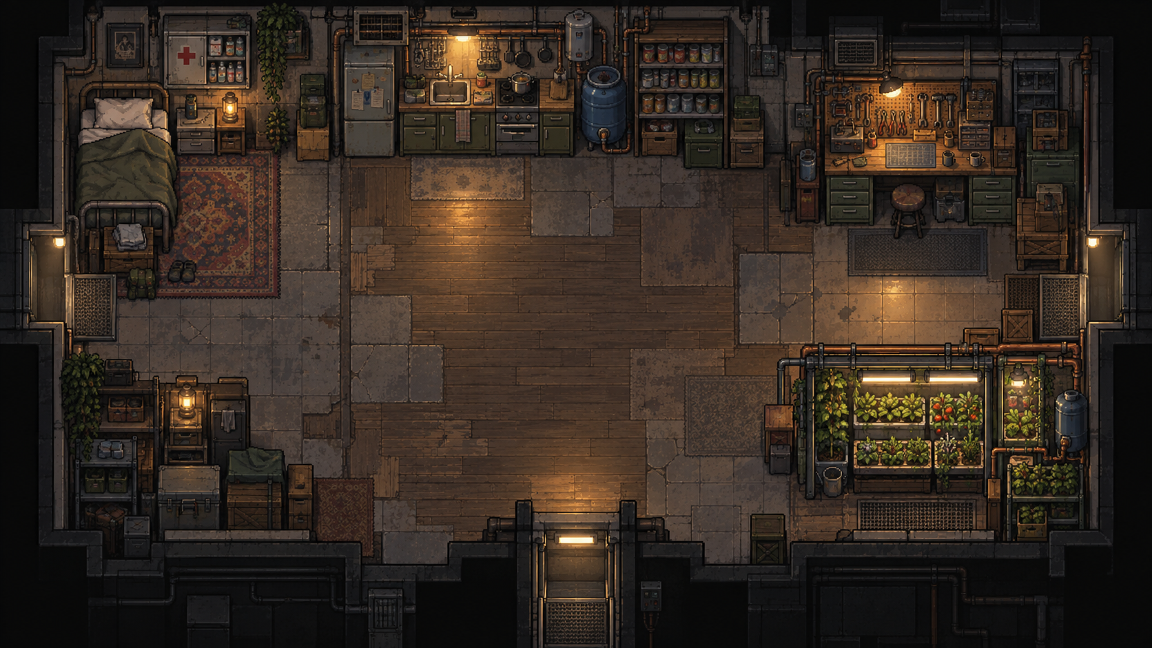 녹슨 정원 게임 배경 아트